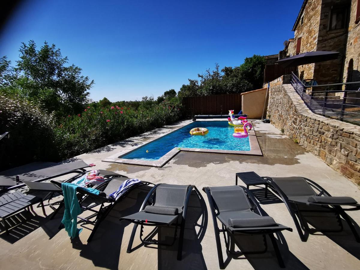 Magnifique Gite En Pierres 6 Personnes Avec Piscine Privee Ardeche Plein Sud Lablachere Bagian luar foto
