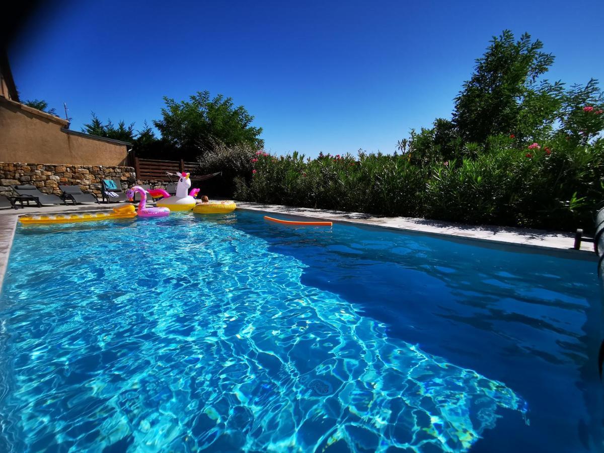 Magnifique Gite En Pierres 6 Personnes Avec Piscine Privee Ardeche Plein Sud Lablachere Bagian luar foto